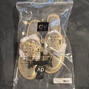 DV by Dolce Vita Gold Embellished Slides